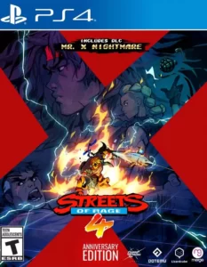 street of rage 4 anniversary edition ps4 cover